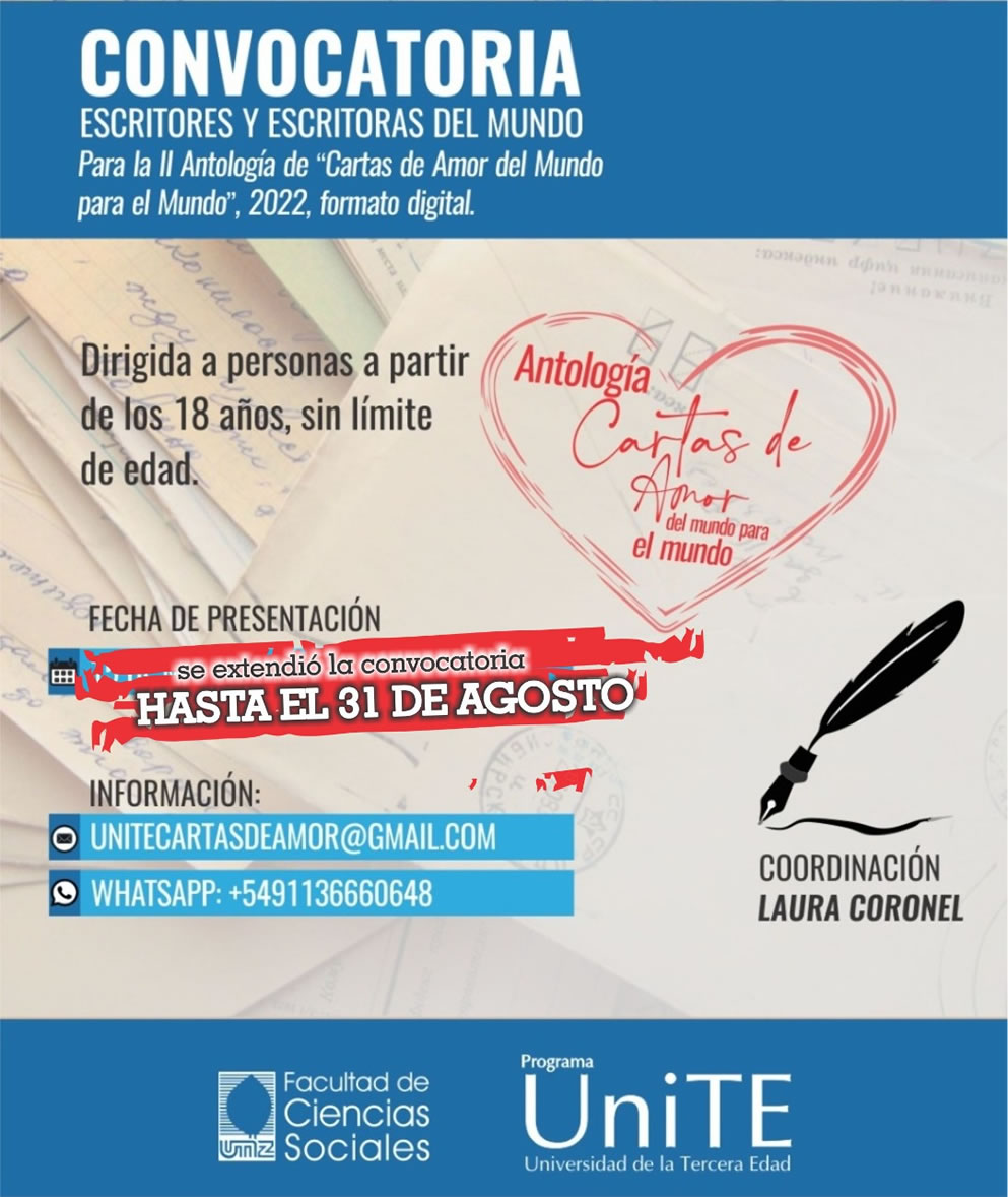 Convocatoria a Escritores y Escritoras del mundo