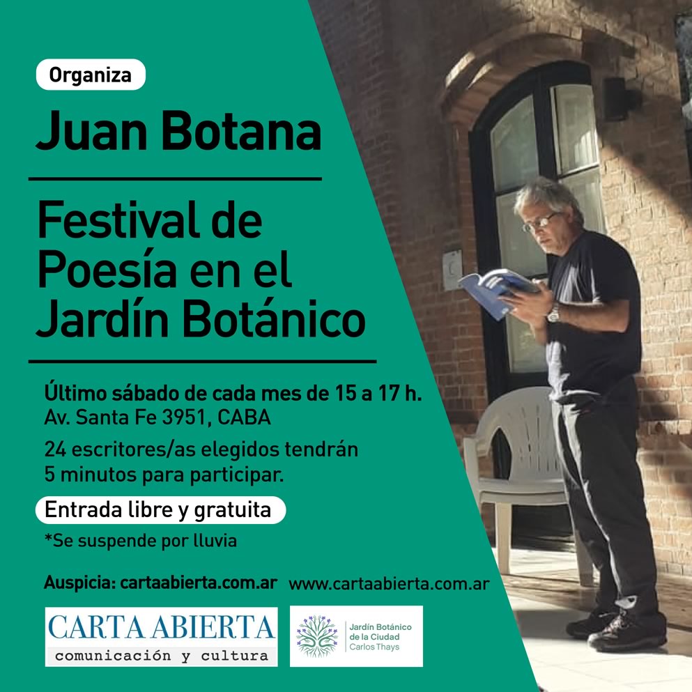 Festival de Poesía en el Jardín Botánico