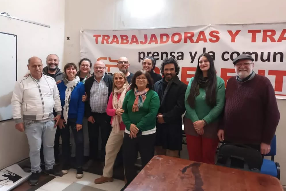 Trabajadores de prensa en lucha