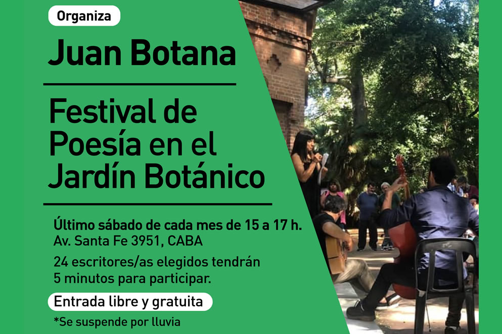 Festival de Poesía en el Jardín Botánico