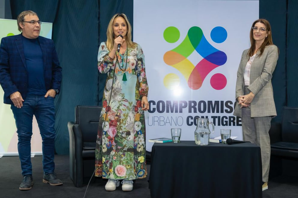 Malena Galmarini participó del ciclo de charlas Comprometid@s con Tigre junto a Gabriel Rolón y Cynthia Wila