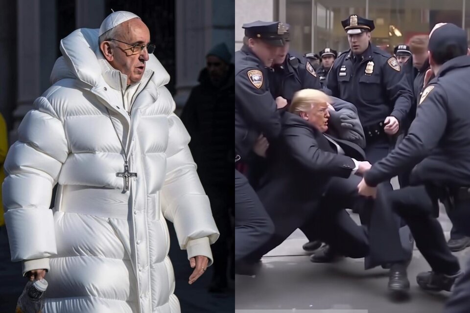 El Papa Francisco con camperón y Donald Trump detenido: ¿es posible identificar imágenes creadas con inteligencia artificial?