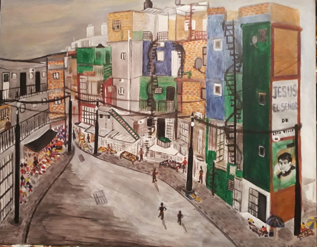 Aquí estoy contemplando en silencio