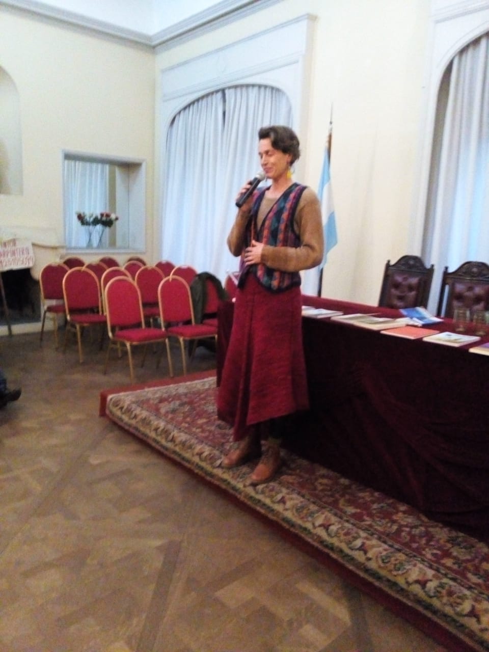 Rosa Lesca en el Festival de Poesía en la Sade Nacional