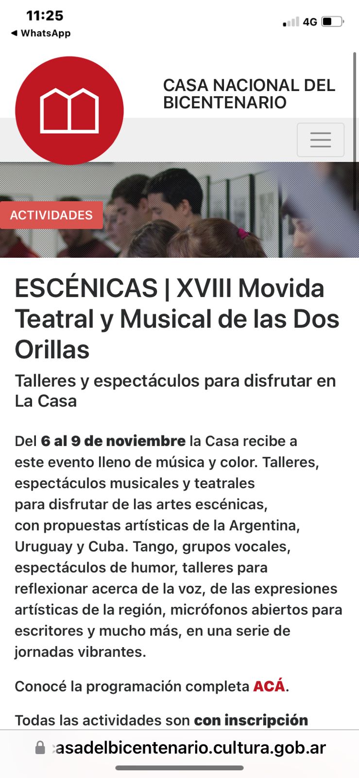 Escénicas: XVIII Movida Teatral y Musical de las Dos Orillas