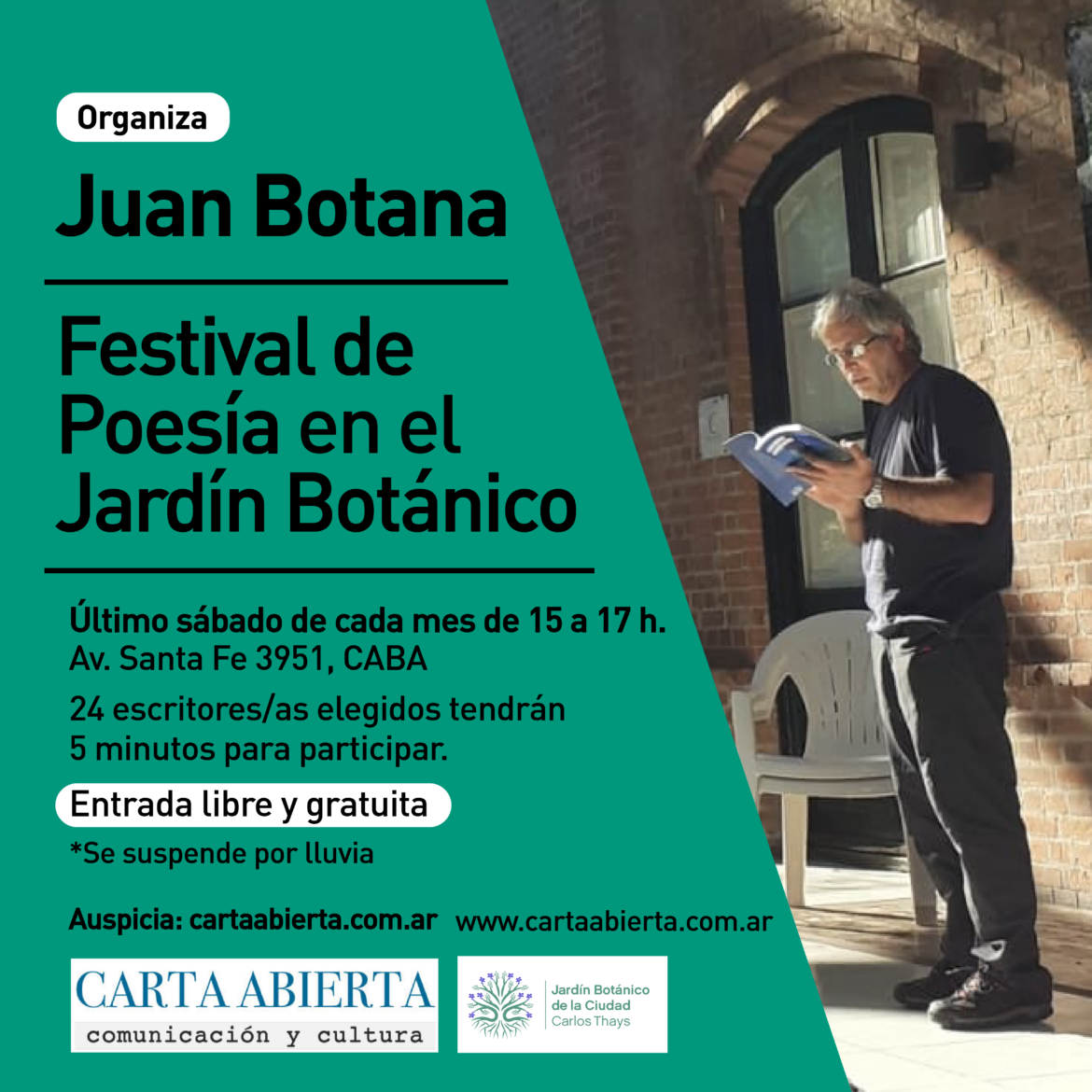 Festival de Poesía en el Jardín Botánico