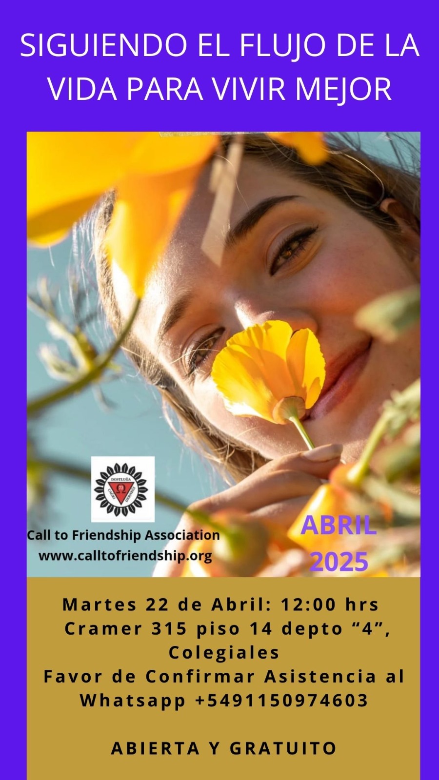 Conferencia audiovisual Omega “Siguiendo el flujo de la vida para vivir mejor”