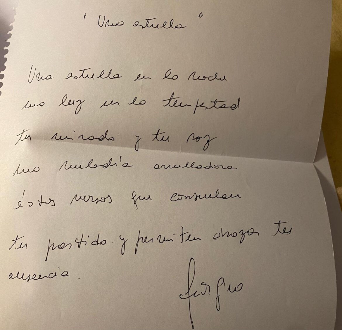 Una estrella. Por Georgina Gagliardi