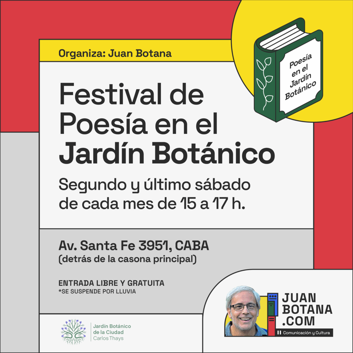 Festival de Poesía en el Jardín Botánico