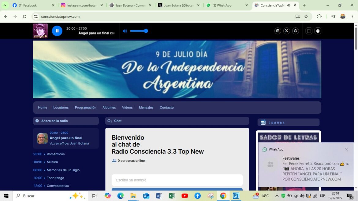 Ángel para un final: programa 3