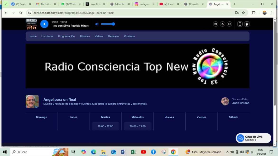Ángel para una final: programa 6