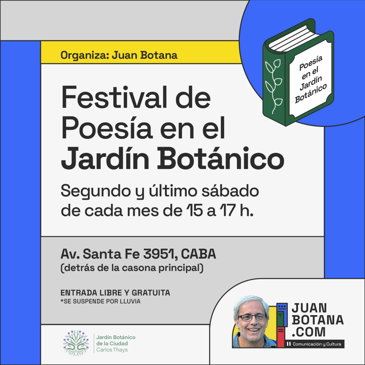 Festival de Poesía en el Jardín Botánico