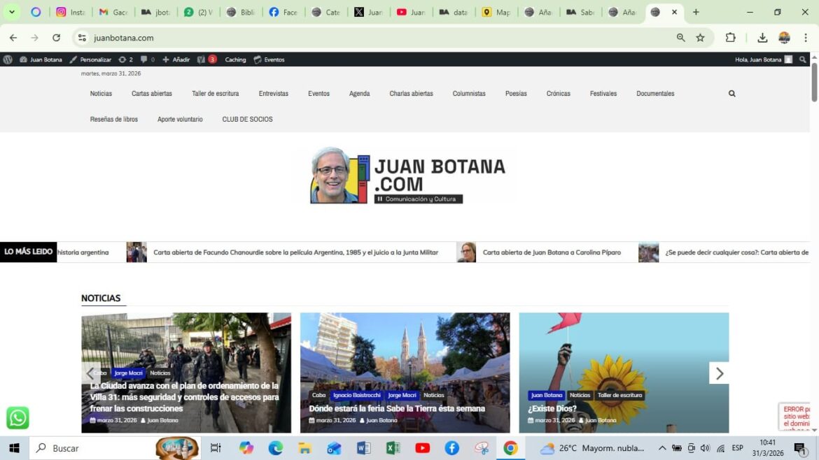 ¿Conocés juanbotana.com?